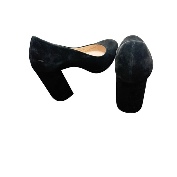 Cole Haan Black Suede Platform Heels Size 8 - Picture 1 of 8